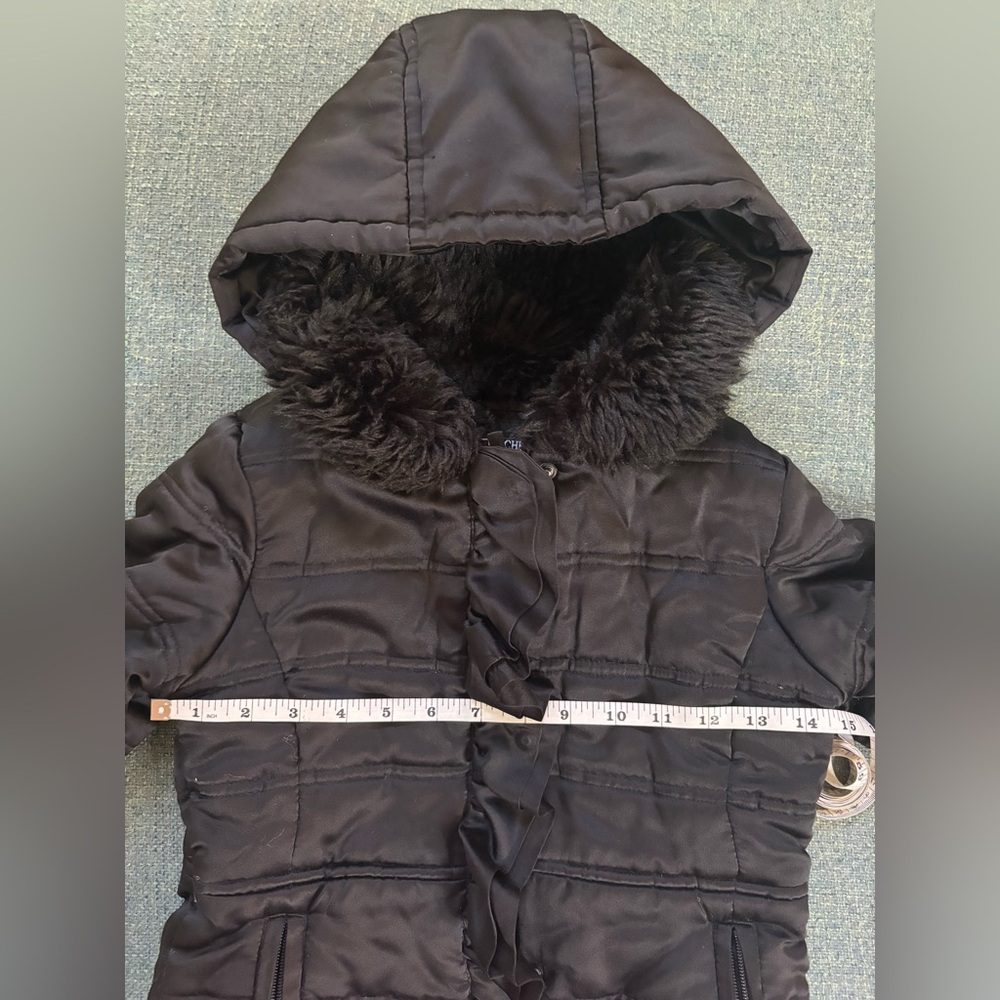 Rothschild Black Hooded Puffer Jacket for Kids size 6X
